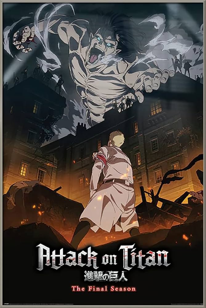 進撃の巨人 ポスター 額縁付き Amazon.co.jp: 進撃の巨人 - シーズン4 - フレーム付きマンガ